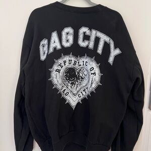 Nicki Minaj Black Sweatshirt with White Graphics